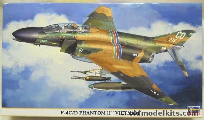Hasegawa 1/72 F-4C/D Phantom II Vietnam - USAF 'The Saint' 366 TFW 1968 / 432 TFRW 13 TFS 1969 'Ripley's Believe It Or Not' / 497th TFS 1967 - (F-4C / F-4D), 00918 plastic model kit